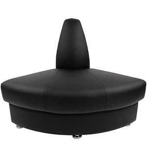 CHAIRMAN СИТИ Секция угловая (внешняя) 900х900х881 Экокожа EUROLINE, рогожка TWIST