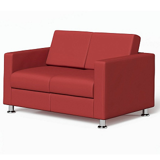 CHAIRMAN СИМПЛ Диван двухместный 1360х830х830 Экокожа EUROLINE, рогожка TWIST