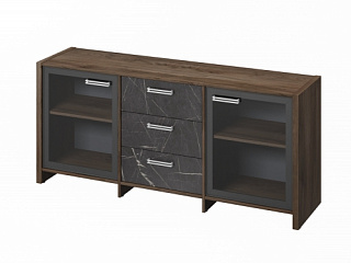 Festus FI/FB-13-02.G Тумба трехсекционная 1804x460x806 Орех Пацифик Табак/Камень Пьетра Гриджиа