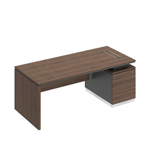 City СИ 110  ДГ АР ДГ Стол руководителя на опорной тумбе опора ДСП (200x90x75)