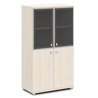 Vasanta V-666 Шкаф со стеклом в алюминиевом профиле 820*440*1490 Дуб Кобург