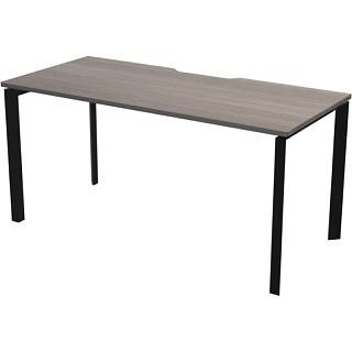 Аргентум НТМП.П-160 Стол на м/каркасе 1600х730х750 лиственница/антрацит