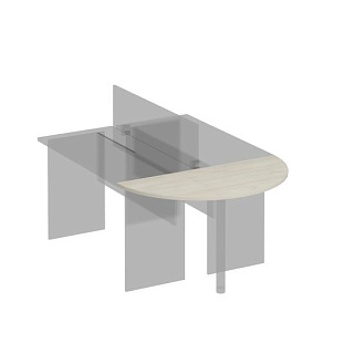 Комфорт К.207 ДШ Приставка к столу без опоры (123.5x60x2.5)