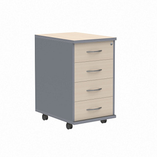 Imago ТМ-4А Тумба подкатная 412х450х708 Клен/Металлик