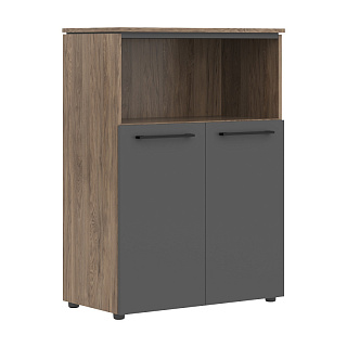 Моррис Тренд MMC 85.3 Шкаф с глухими малыми дверьми  854х423х1188 Кария Пальмира/Антрацит