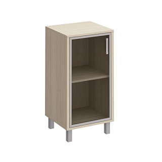 Борн В 411-813 Шкаф для документов левый, дверь в алюминиевой раме (48x45x94) Дуб шамони