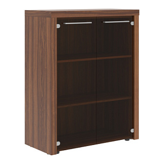 Zenn ZMC 85.2 Шкаф со стеклянными дверьми и топом 964х452х1219 Орех Даллас