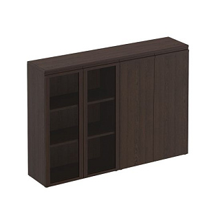 Mark МК 322  Шкаф средний комбинированный со стеклом закрытый (180.4x40.4x127)
дуб валенсия  Дуб ва