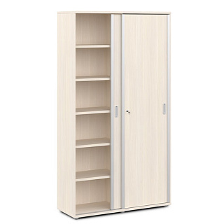 Vasanta V-77 Шкаф-купе с замком и 12 полками 1200*444*2195 Дуб Кобург