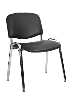 Стул Iso chrome V4 кожзам черный