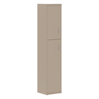 Imago СУ-1.8 Л/Пр Шкаф колонка с глухой малой и средней дверьми 406х365х1975 Мокачино