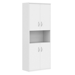 Imago СТ-1.5 Шкаф с двумя комплектами глухих малых дверей 770*365*1975 Белый