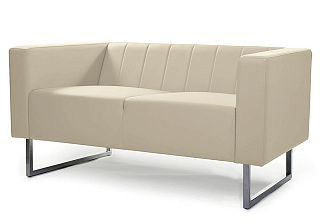 CHAIRMAN ВЕНТА Диван двухместный 1440х750х680 Экокожа EUROLINE, рогожка TWIST