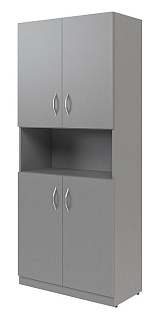 Simple SR-5W.4 Шкаф с 2-мя комплектами глухих малых дверей 770х375х1815 Серый
