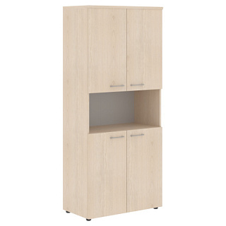 Xten XHC 85.4 Шкаф с 2-мя комплектами глухих малых дверей и топом 856х432х1955  Бук Тиара