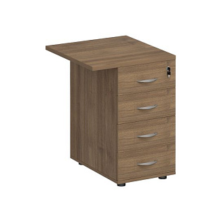 Комфорт К.307 ШТ Брифинг-приставка с тумбой 4-ящичной с замком (57x60x75)