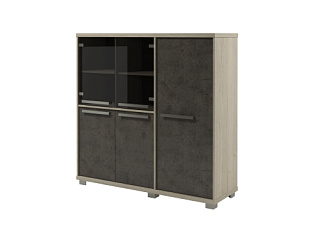 Vestar Z-33-01 пр Шкаф трехсекционный:1556*500*1538 Дуб Галифакс/Бетон Чикаго