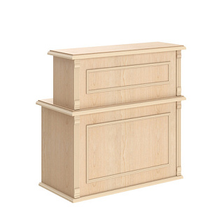 Raut RMS 160 Стойка ресепшен 1600х600х1200 Бук Тиара