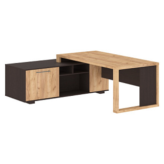 Alto ACT 2118 (L/R) Столы руководителя 2100х1800х750 Дуб Бофорд/Венге Магия