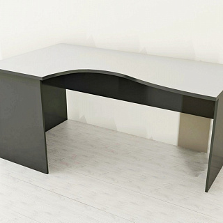 Визит-5 Стол эргономичный 1600*900*750 Серый/Антрацит