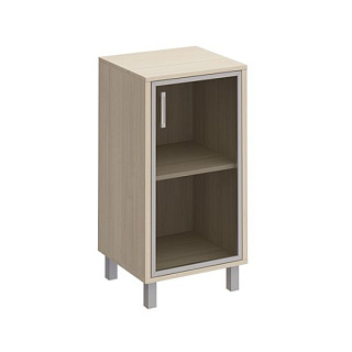 Борн В 411-814 Шкаф для документов правый, дверь в алюминиевой раме (48x45x94) Дуб шамони