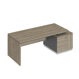 City СИ 112 ДС АР ДС Стол опора ДСП на опорной тумбе (218x90x75)