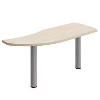 Борн В 300-003 Брифинг-приставка на 2 металлических опорах (165x60x75) Дуб шамони