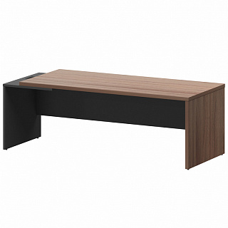 Кортез КZ-22 L/R Стол руководителя лев/пр 2200х900х750 Темный шимо/Графит