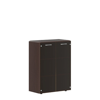 Dioni DMC 85.2 Шкаф со стеклянными дверьми 892х450х1185 Венге Магия