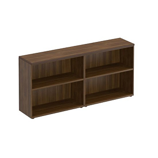 Mark МК 751-1 Стеллаж низкий 4-створчатый с топом (без дверей) (180.4x40.4x85) Орех тоскана