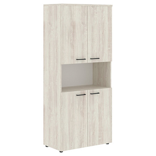 Xten XHC 85.4 Шкаф с 2-мя комплектами глухих малых дверей и топом 856х432х1955  Сосна Эдмонт