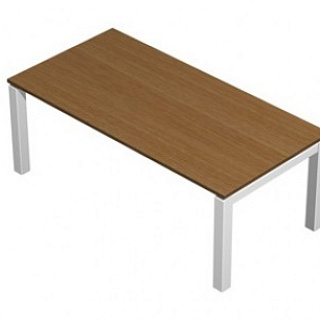 ВТ 199 БН Стол журнальный 120*60*45 орех ногаро/белый премиум