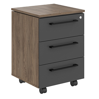 Моррис Тренд MMC-3D.A Тумба мобильная 465х450х652 Кария Пальмира/Антрацит