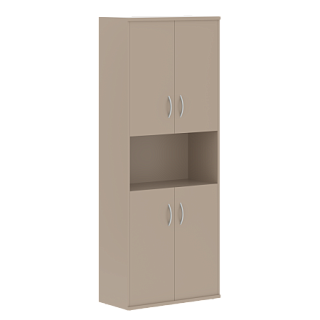 Imago СТ-1.5 Шкаф с двумя комплектами глухих малых дверей 770*365*1975 Мокачино