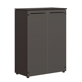 Morris MMC 85.2 Шкаф со стеклянными дверьми 854х423х1188 Дуб Базель/Венге Магия