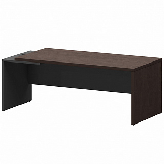 Кортез КZ-20 L/R Стол руководителя лев/пр 2000х900х750 Дуб венге/Графит