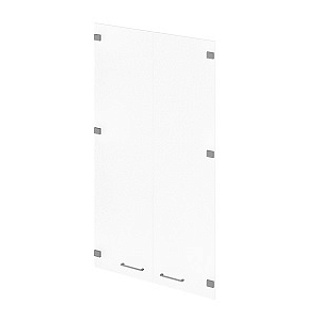 Pablic comfort Р-021 Двери средние стеклянные Комплект 2шт 760х4х1354