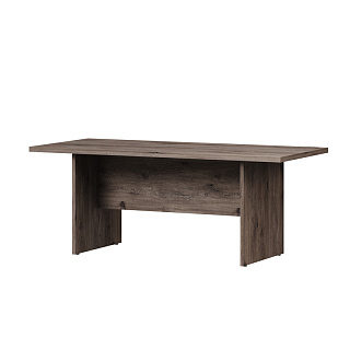 Vilas B-101 Стол переговоров для 6 человек 1900х850х750  Дуб Веллингтон табак/Кубанит серый