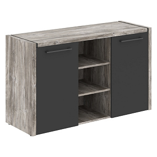 Моррис Тренд MTF 140 Тумба под фригобар 1400х492х828 Сосна Нордик/Антрацит