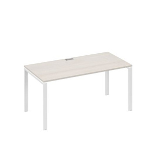 А4 Б1 025 ДШ Стол письменный на металлокаркасе UNO дуб шамони / металлокаркас белый