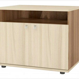 Визит-5 Тумба под  оргтехнику 800*500*650 Ясень шимо темный/светлый		