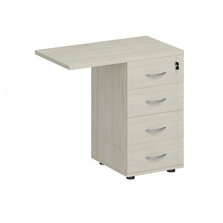 Комфорт К.310 ДШ Тумба приставная 4-х ящичная с замком (79x45x75)