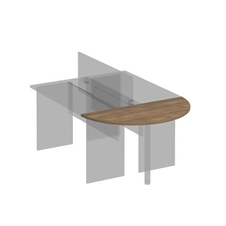 Комфорт К.207 ШТ Приставка к столу без опоры (123.5x60x2.5)