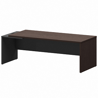 Кортез КZ-22 L/R Стол руководителя лев/пр 2200х900х750 Дуб венге/Графит