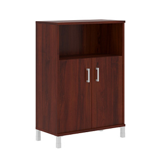 Born B 420.2 Шкаф средний с глухими малыми дверьми 900х450х1286 Бургунди