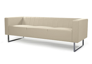 CHAIRMAN ВЕНТА Диван трехместный 2030х750х680 Экокожа EUROLINE, рогожка TWIST